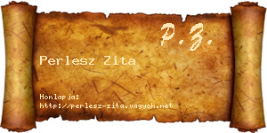 Perlesz Zita névjegykártya